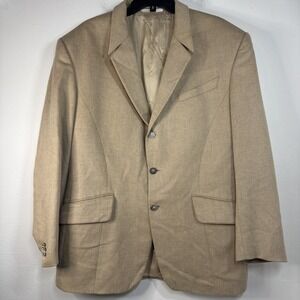 Thierry Mugler Men's Vintage Tan Suit Jacket Made In Paris 1980s Size Unknown